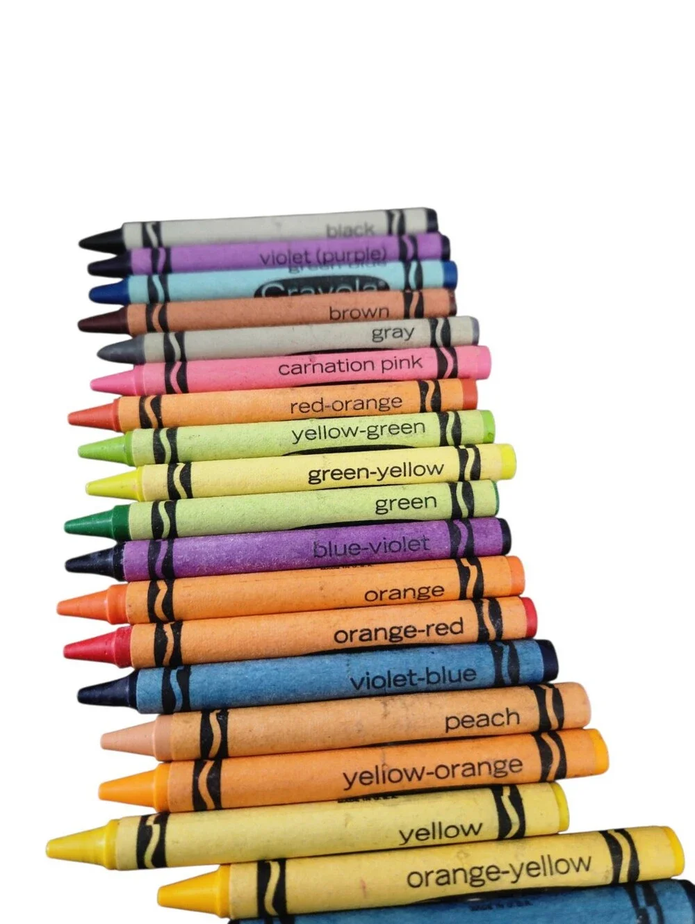 Vintage Deadstock NOS Crayola Crayons 24 Brilliant Colors Binney & Smith Unused